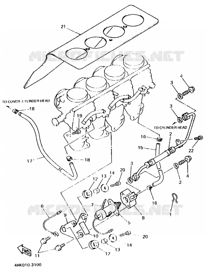 CARBURETOR Yamaha MOTO 600 1993 XJS DIVERSION  XJ600S