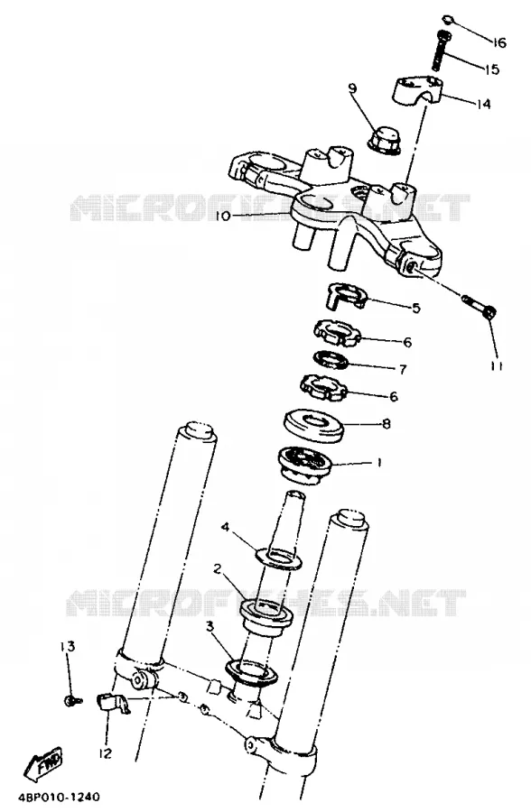 STEERING Yamaha MOTO 600 1993 XJS DIVERSION  XJ600S