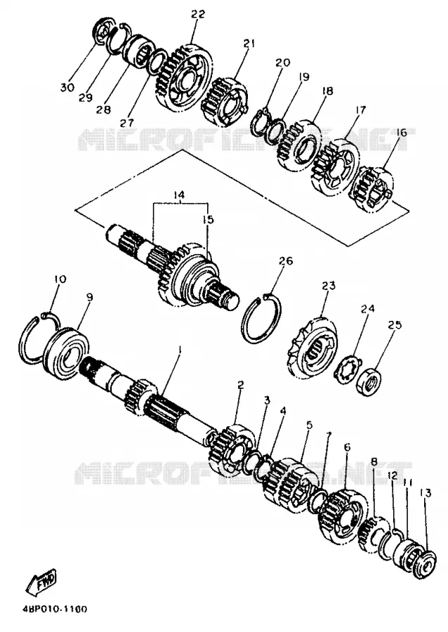 TRANSMISSION Yamaha MOTO 600 1993 XJS DIVERSION  XJ600S