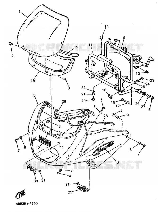COVER 1 Yamaha MOTO 600 1994 XJS DIVERSION  XJ600S