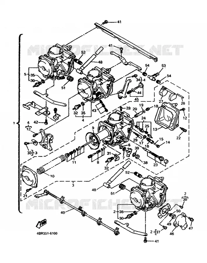 CARBURETOR Yamaha MOTO 600 1996 XJS DIVERSION  XJ600S