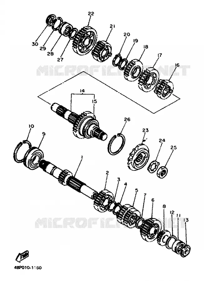 TRANSMISSION Yamaha MOTO 600 1996 XJS DIVERSION  XJ600S