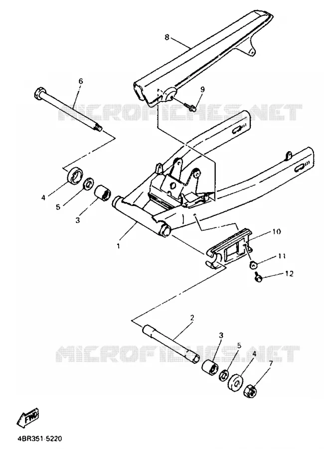 SWINGARM Yamaha MOTO 600 1998 XJS DIVERSION  XJ600S