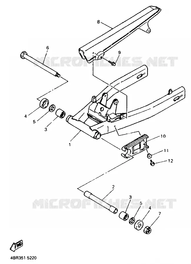 SWINGARM Yamaha MOTO 600 1998 XJS DIVERSION  XJ600S
