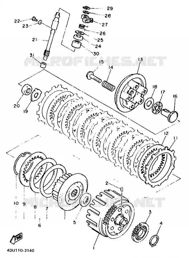 STARTER CLUTCH Yamaha MOTO 600 1998 XJS DIVERSION  XJ600S