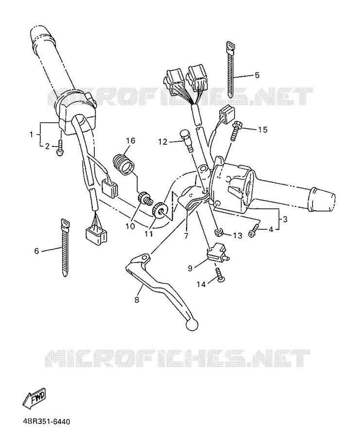 SWITCH / LEVER Yamaha MOTO 600 1998 XJS DIVERSION  XJ600S