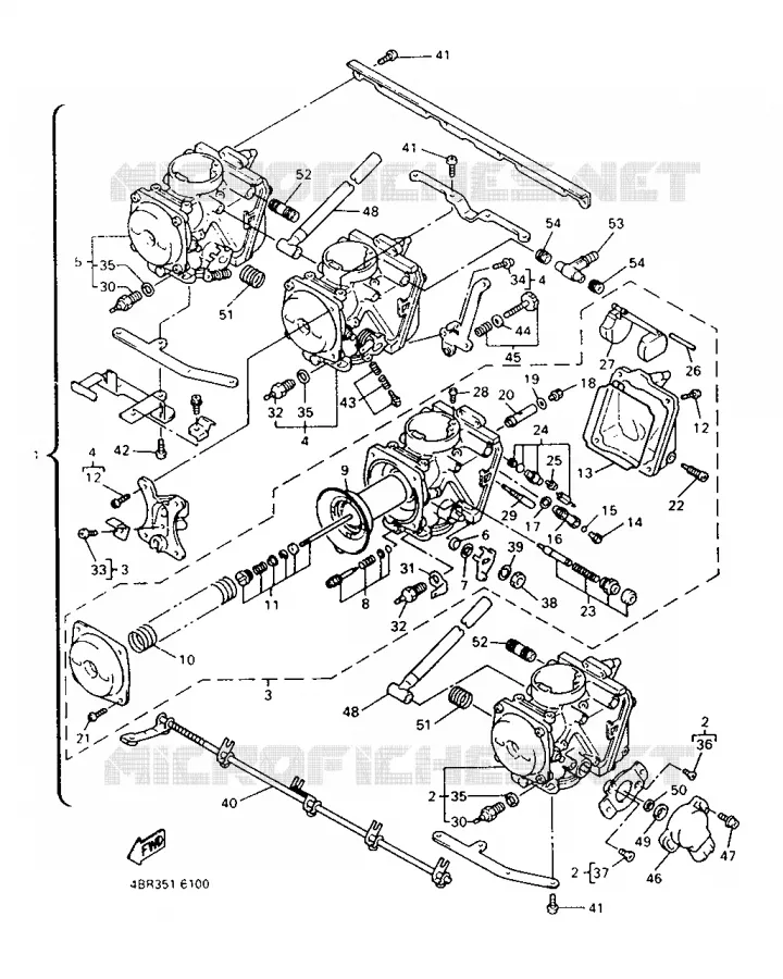 CARBURETOR Yamaha MOTO 600 1998 XJS DIVERSION  XJ600S