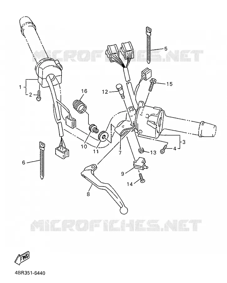 SWITCH / LEVER Yamaha MOTO 600 1999 XJS DIVERSION  XJ600S