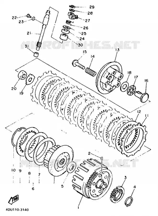 STARTER CLUTCH Yamaha MOTO 600 1999 XJS DIVERSION  XJ600S