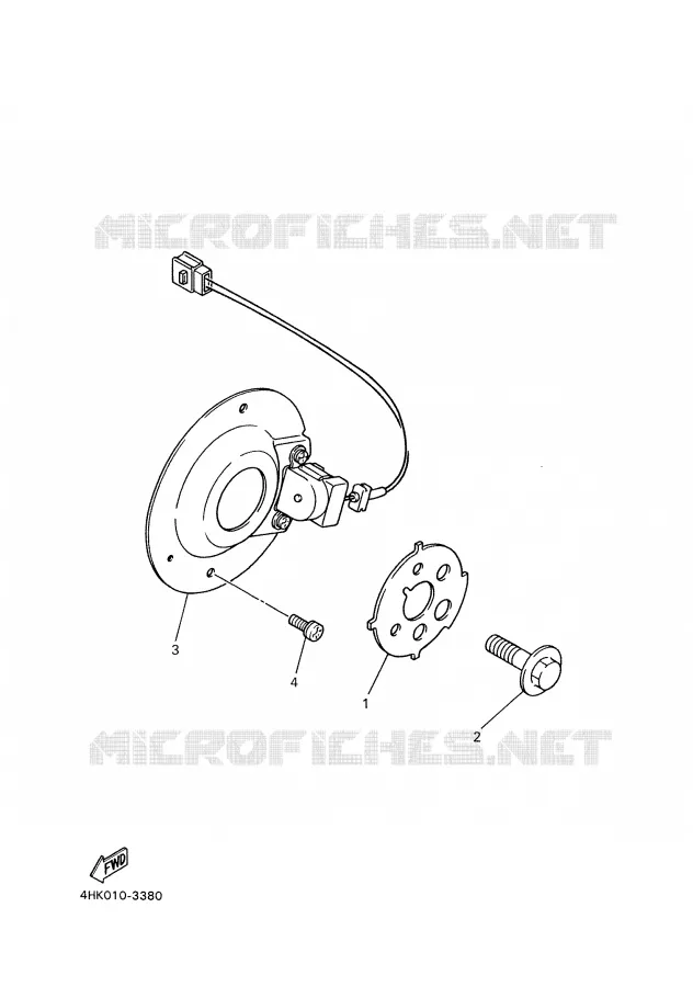 IGNITION PICKUP Yamaha MOTO 600 2002 XJS DIVERSION  XJ600S