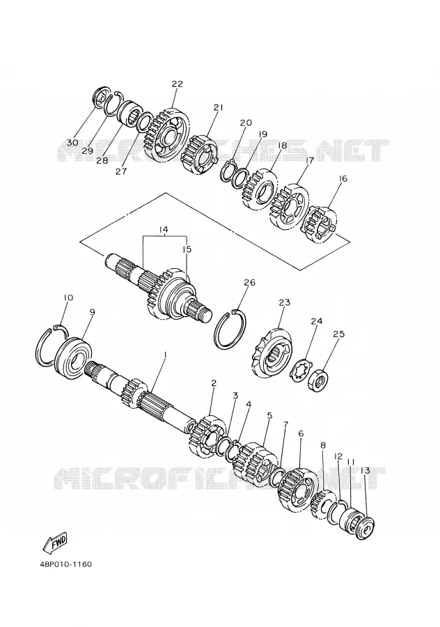 TRANSMISSION Yamaha MOTO 600 2002 XJS DIVERSION  XJ600S