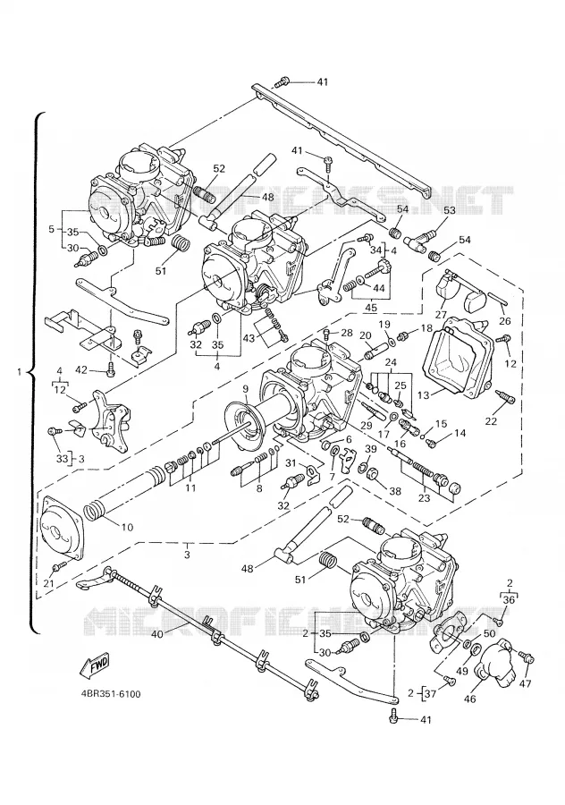 CARBURETOR Yamaha MOTO 600 2002 XJS DIVERSION  XJ600S