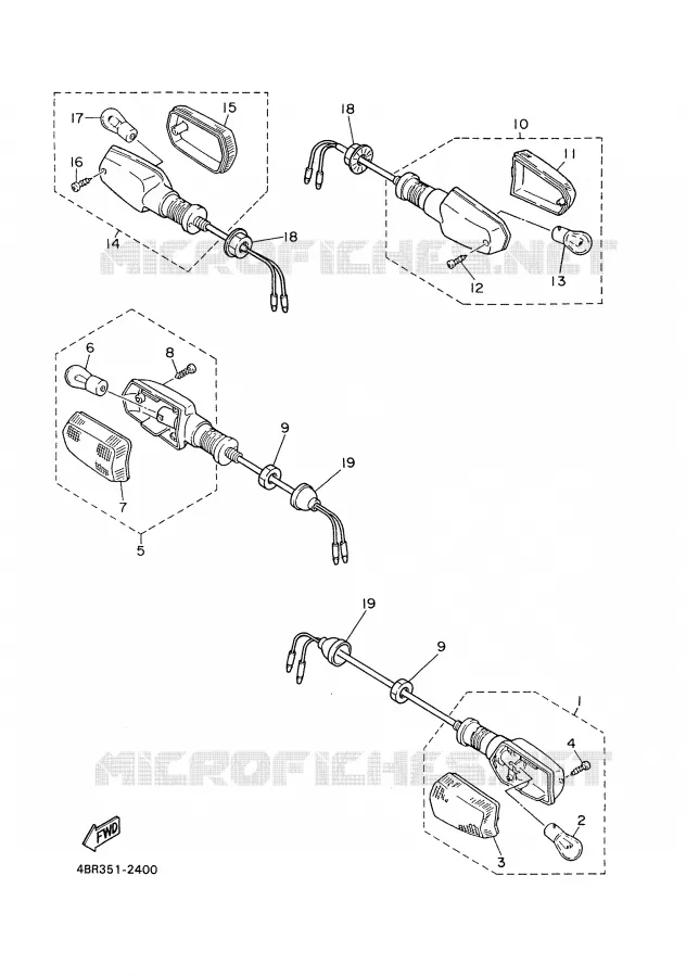 INDICATOR Yamaha MOTO 600 2002 XJS DIVERSION  XJ600S