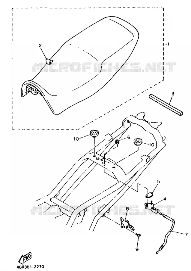SEAT Yamaha MOTO 600 1993 XJS DIVERSION  XJ600S (37KW)