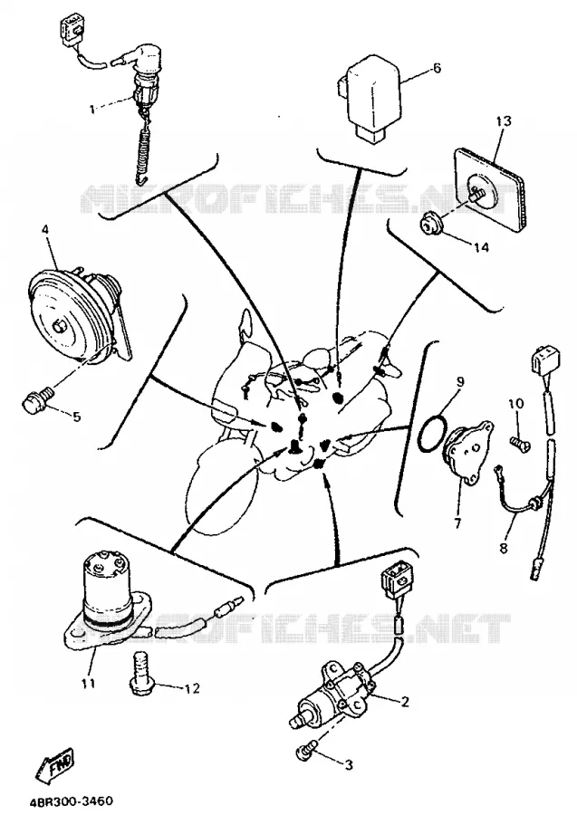 ELECTRICAL 2 Yamaha MOTO 600 1993 XJS DIVERSION  XJ600S (37KW)