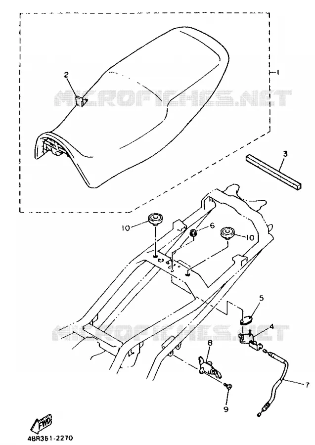 SEAT Yamaha MOTO 600 1994 XJS DIVERSION  XJ600S (37KW)