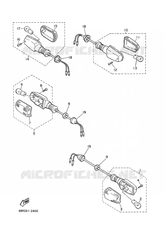 INDICATOR Yamaha MOTO 600 1997 XJS DIVERSION  XJ600S