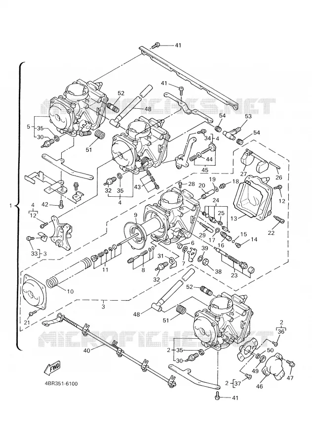 CARBURETOR Yamaha MOTO 600 1997 XJS DIVERSION  XJ600S