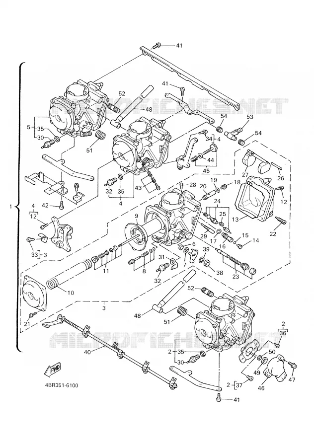 CARBURETOR Yamaha MOTO 600 1997 XJS DIVERSION  XJ600S
