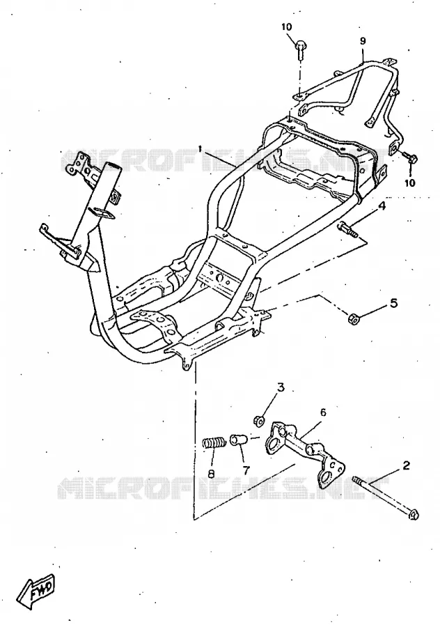 FRAME Yamaha SCOOTER 50 1997 BOOSTER  CW50RS