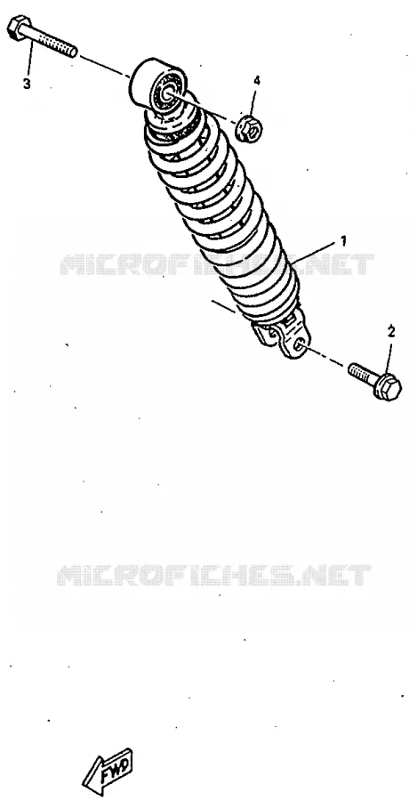 REAR SHOCK ABSORBER Yamaha SCOOTER 50 1998 BOOSTER  CW50RS