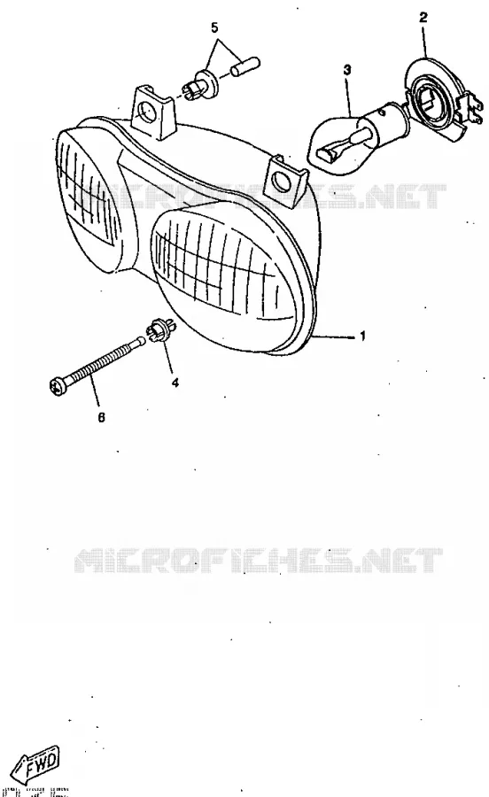 HEADLIGHT Yamaha SCOOTER 50 1998 BOOSTER  CW50RS