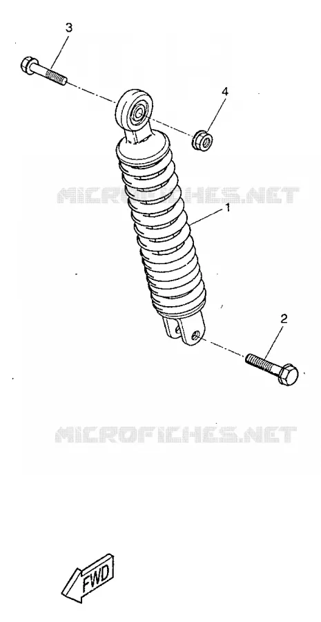 REAR SHOCK ABSORBER Yamaha SCOOTER 50 1998 NEXT GENERATION  CW50RS