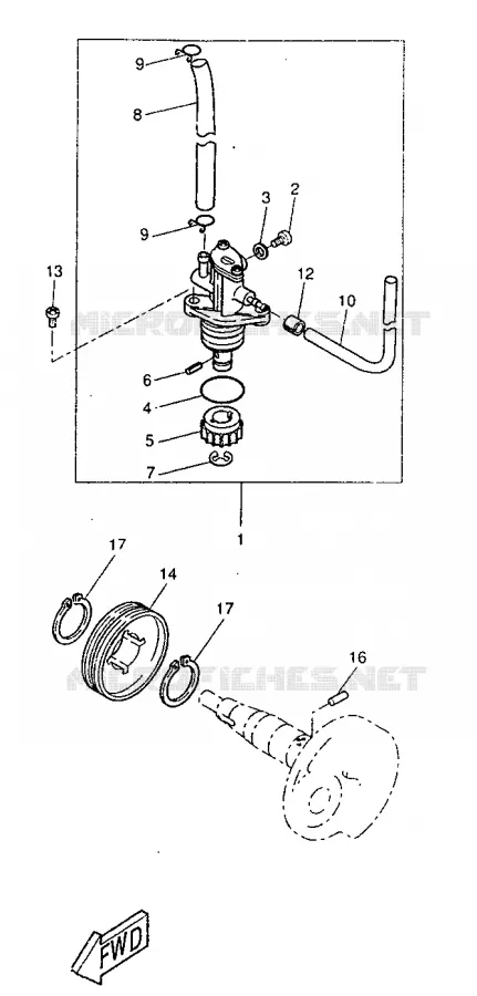 OIL PUMP Yamaha SCOOTER 50 1998 NEXT GENERATION  CW50RS