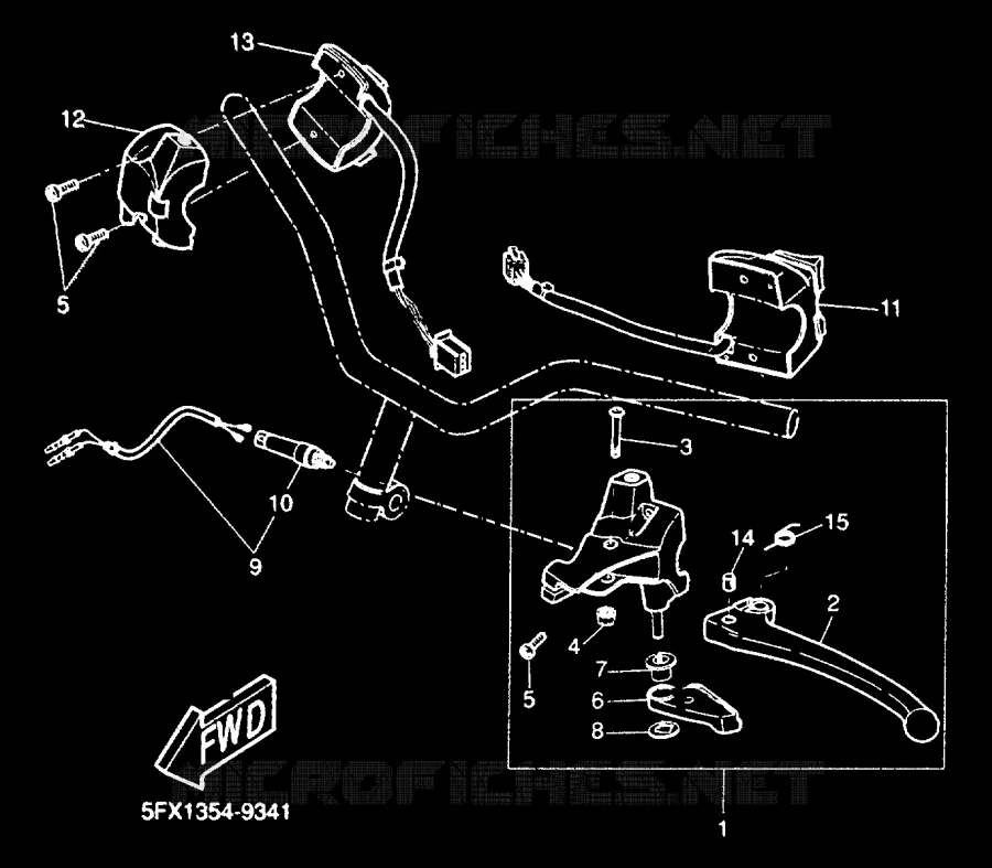 SWITCH / LEVER Yamaha SCOOTER 50 2000 NEXT GENERATION  CW50RS