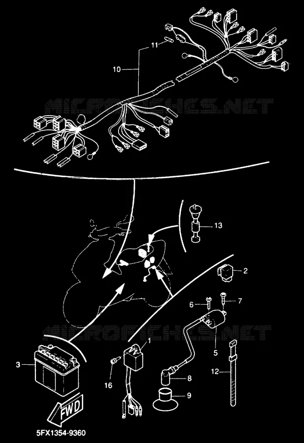 ELECTRICAL 2 Yamaha SCOOTER 50 2000 NEXT GENERATION  CW50RS