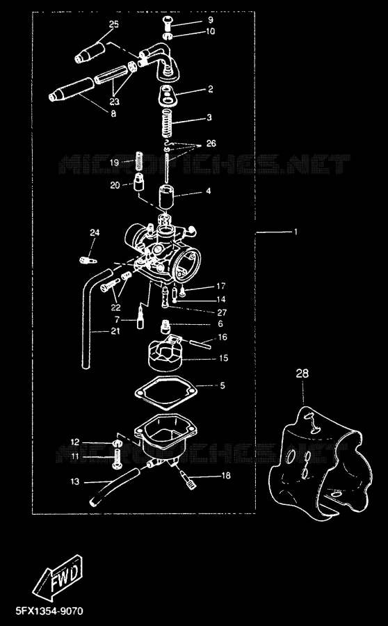 CARBURETOR Yamaha SCOOTER 50 2000 NEXT GENERATION  CW50RS