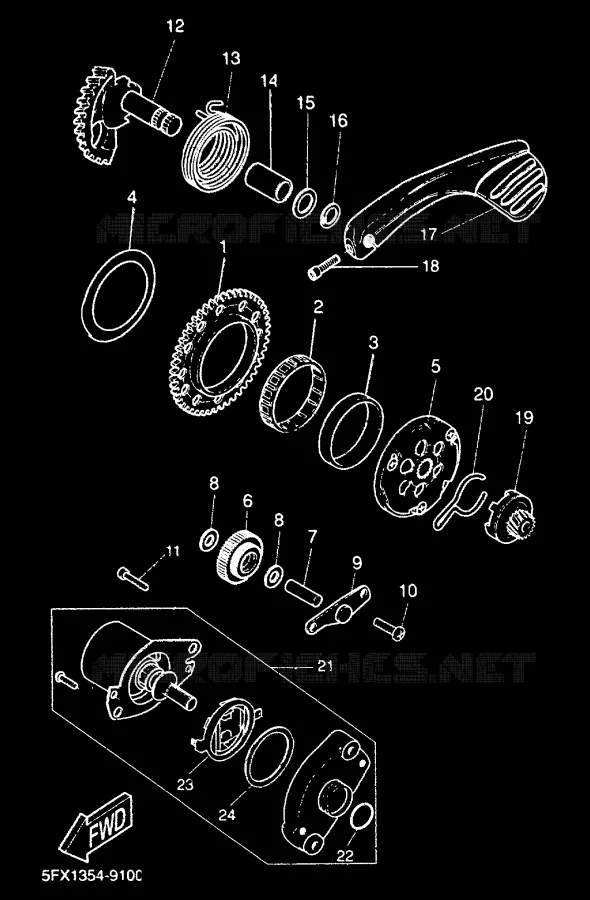 STARTER MOTOR Yamaha SCOOTER 50 2000 NEXT GENERATION  CW50RS