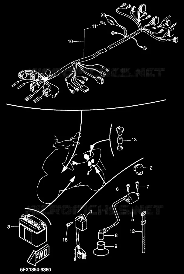 ELECTRICAL 2 Yamaha SCOOTER 50 2000 NEXT GENERATION  CW50RS