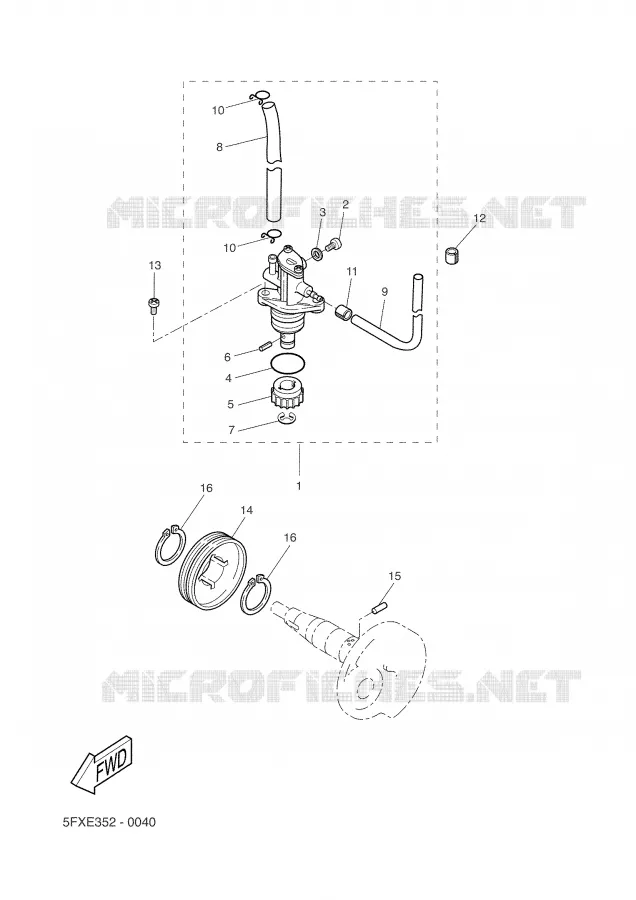 OIL PUMP Yamaha SCOOTER 50 2003 NEXT GENERATION  CW50RS