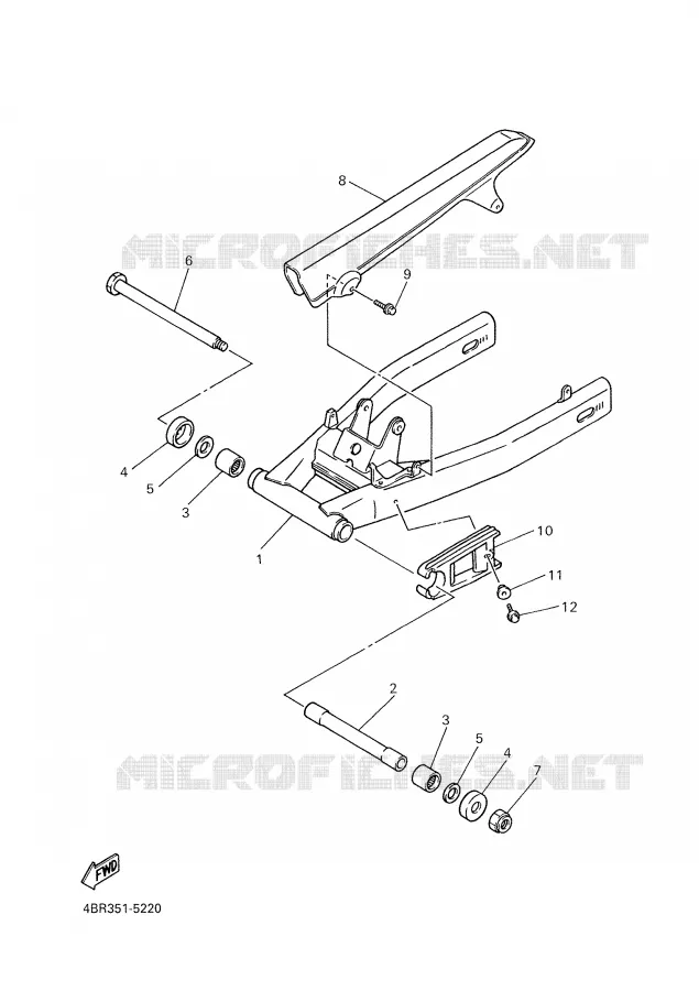 SWINGARM Yamaha MOTO 600 1997 XJS DIVERSION  XJ600S'97