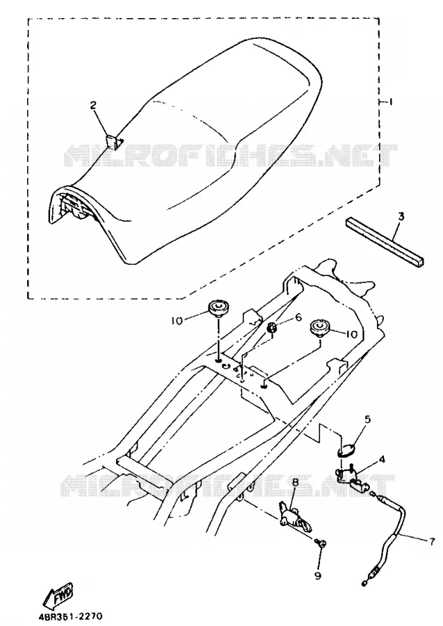 SEAT Yamaha MOTO 600 1993 XJS DIVERSION  XJ600SN (20.3KW