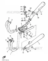 EXHAUST for Yamaha XJ 1987