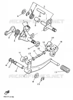 GEAR SHIFT SHAFT / LEVER for Yamaha XJ 1987