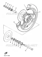 FRONT WHEEL for Yamaha XJ 1987