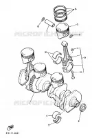 CRANKSHAFT / PISTON for Yamaha XJ 1987