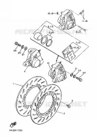 REAR BRAKE CALIPER for Yamaha XJ 1987