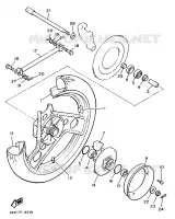 REAR WHEEL for Yamaha XJ 1987