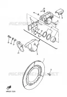 REAR BRAKE CALIPER for Yamaha XJ 1987