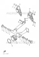 SWINGARM / SHOCK ABSORBER for Yamaha XJ 1987
