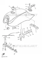 FUEL TANK for Yamaha XJ 1987