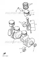 CRANKSHAFT / PISTON for Yamaha XJ 1987