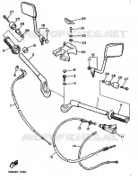 HANDLEBAR & CABLES for Yamaha XJ 1987