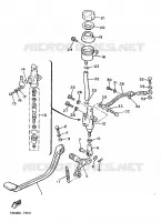 REAR BRAKE MASTER CYLINDER for Yamaha XJ 1987