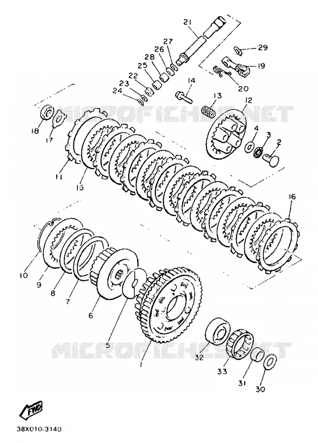 STARTER CLUTCH Yamaha MOTO 900 1987 XJ  XJ900F
