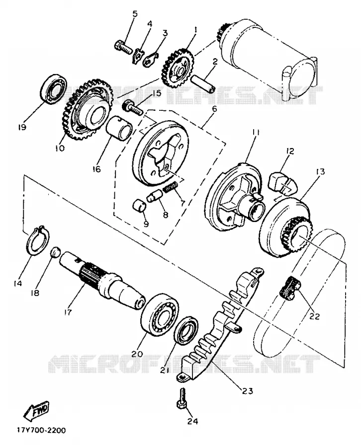 STARTER MOTOR Yamaha MOTO 900 1992 XJ  XJ900F